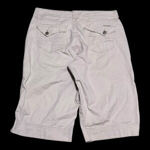 BandolinoBlu‎ Logo Cotton Spandex White Capri Shorts Women's 14 (35x14)